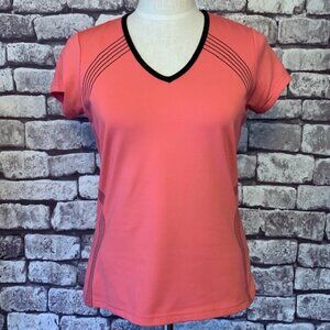 Izod Pink & Black Gold Shirt Size Small